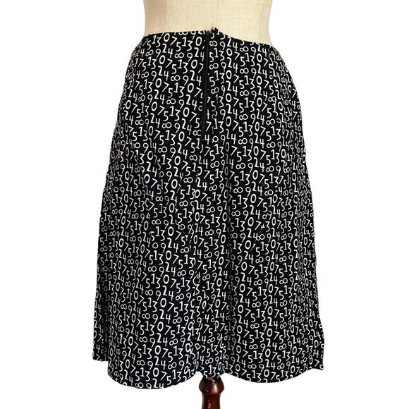 Vintage Handmade Number Pattern Pencil Skirt Small - Picture 2 of 6